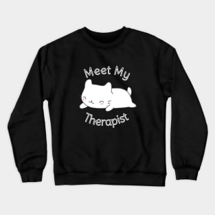 Funny Cat Therapist T-Shirt Crewneck Sweatshirt